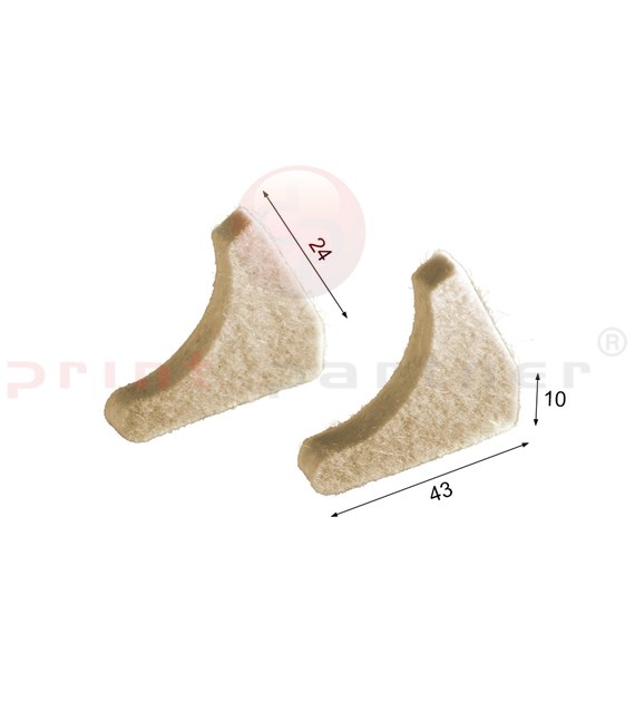 Osłonki boczne (filc) do Heidelberg GTO/MO 25 szt.
