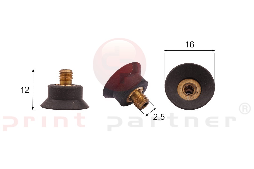 Förmigen Gummisauger RS/09001  - 10 Stück