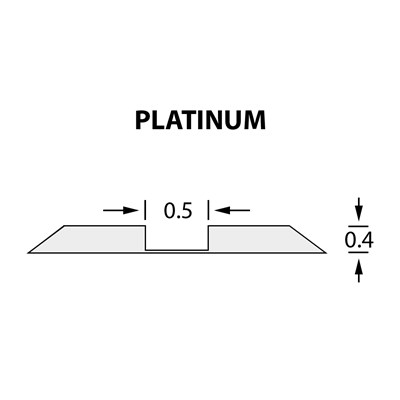 Стандартный биговальный канал Ultracrease Linear Crease 0,5x0,40мм PLATINUM -25м
