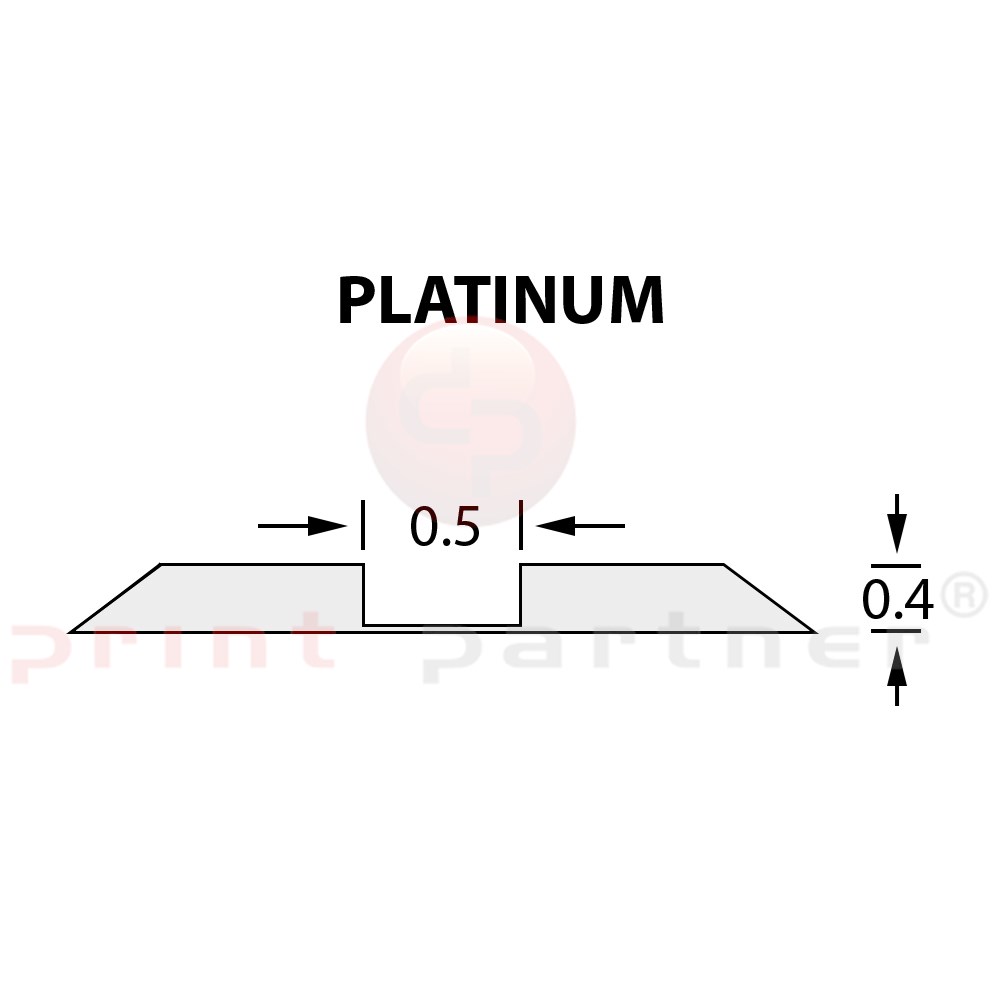 Стандартний бігувальний канал Ultracrease Linear Crease 0,5x0,40мм PLATINUM -25м