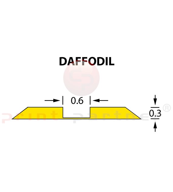 Стандартний бігувальний канал Ultracrease Linear Crease 0,6x0,30мм DAFFODIL -25м