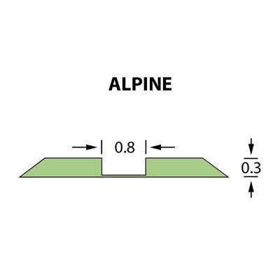 Стандартний бігувальний канал Ultracrease Linear Crease 0,8x0,30мм ALPINE -25м