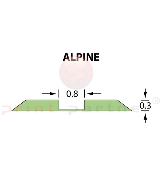 Ultracrease Linear Crease Matrix 0,8x0,30mm ALPINE -25m