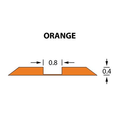 Rillzurichtung Ultracrease Linear Crease 0,8x0,40mm ORANGE -25m