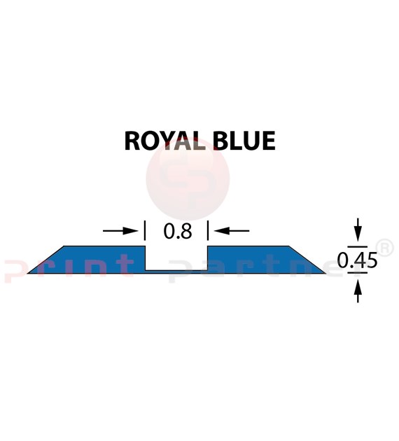 Ultracrease Linear Crease Matrix 0,8x0,45mm ROYAL BLUE -25m