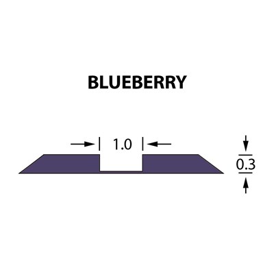 Стандартный биговальный канал Ultracrease Linear Crease 1,0x0,30мм BLUEBERRY -25м