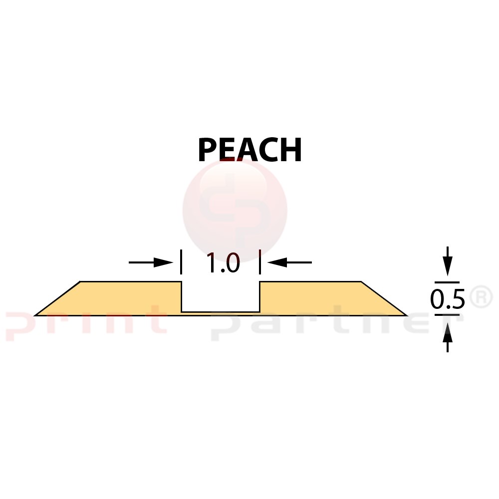 Rillzurichtung Ultracrease Linear Crease 1,0x0,50mm PEACH -25m