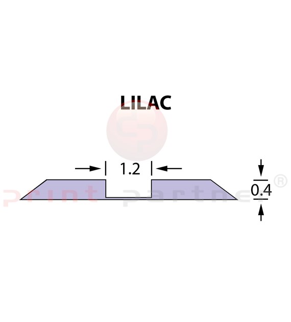 Rillzurichtung Ultracrease Linear Crease 1,2x0,40mm LILAC -25m