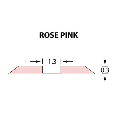 Rillzurichtung Ultracrease Linear Crease 1,3x0,30mm ROSE PINK -25m