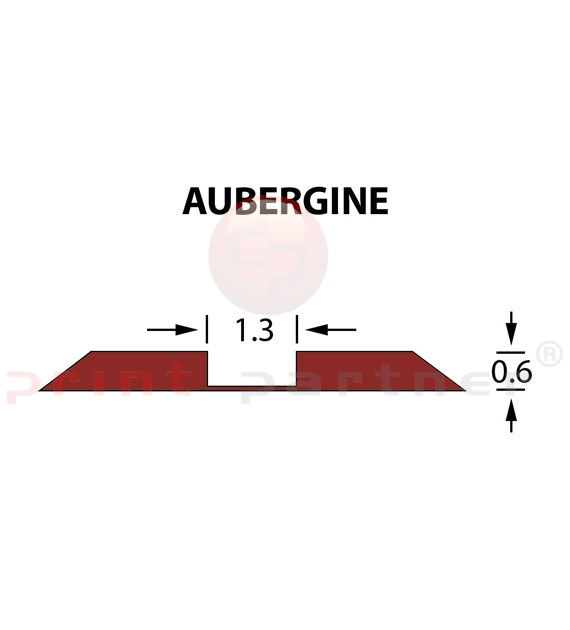 Rillzurichtung Ultracrease Linear Crease 1,3x0,60mm AUBERGINE -25m