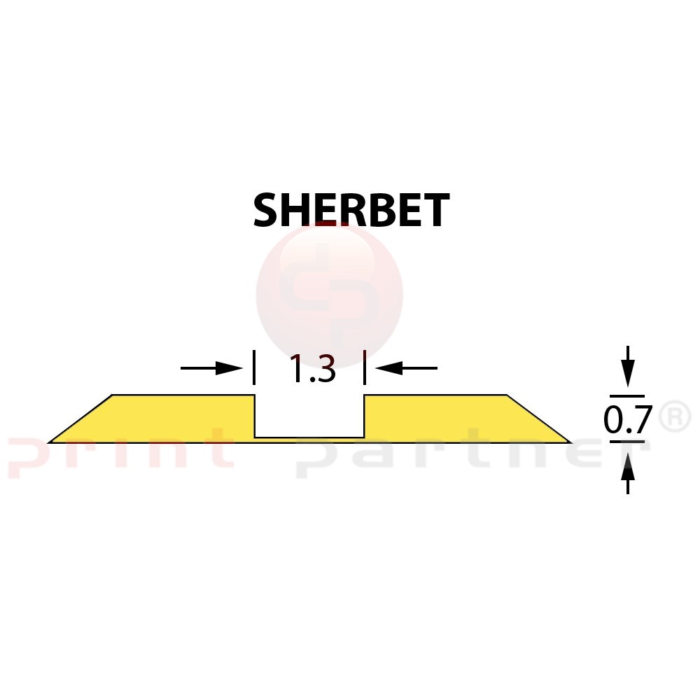 Rillzurichtung Ultracrease Linear Crease 1,3x0,70mm SHERBET -25m