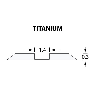 Rillzurichtung Ultracrease Linear Crease 1,4x0,30mm TITANIUM -25m