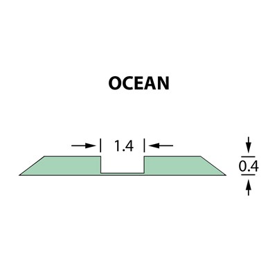 Rillzurichtung Ultracrease Linear Crease 1,4x0,40mm OCEAN -25m