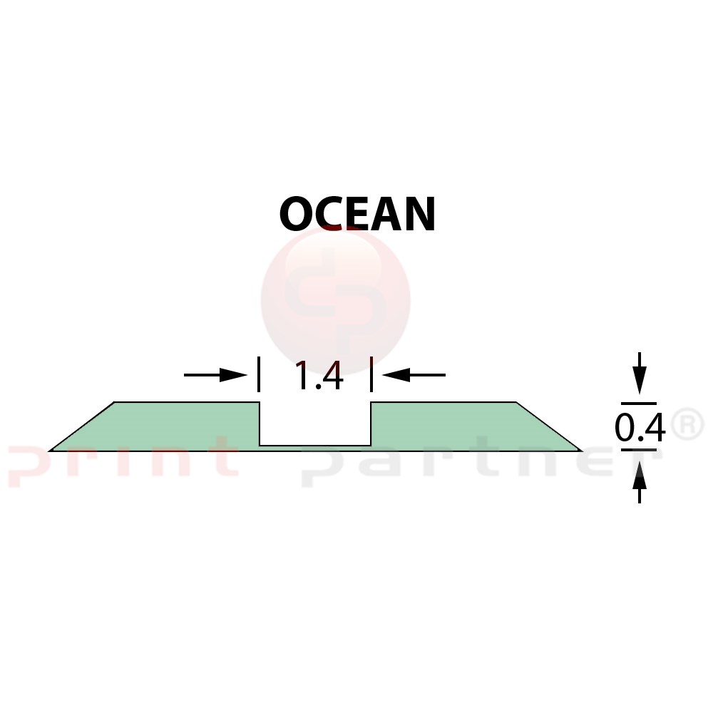 Ultracrease Linear Crease Matrix 1,4x0,40mm OCEAN -25m