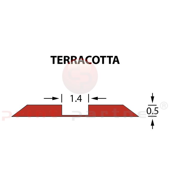 Rillzurichtung Ultracrease Linear Crease 1,4x0,50mm TERRACOTTA -25m