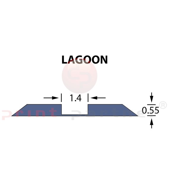Rillzurichtung Ultracrease Linear Crease 1,4x0,55mm LAGOON -25m