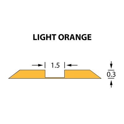 Rillzurichtung Ultracrease Linear Crease 1,5x0,30mm LIGHT ORANGE -25m