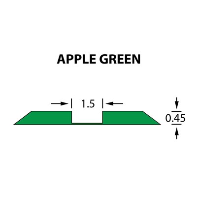 Ultracrease Linear Crease Matrix 1,5x0,45mm APPLE GREEN -25m