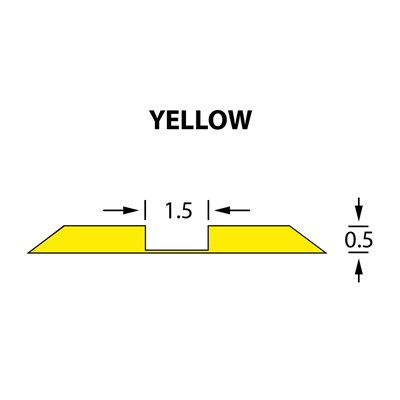 Стандартный биговальный канал Ultracrease Linear Crease 1,5x0,50мм YELLOW -25м