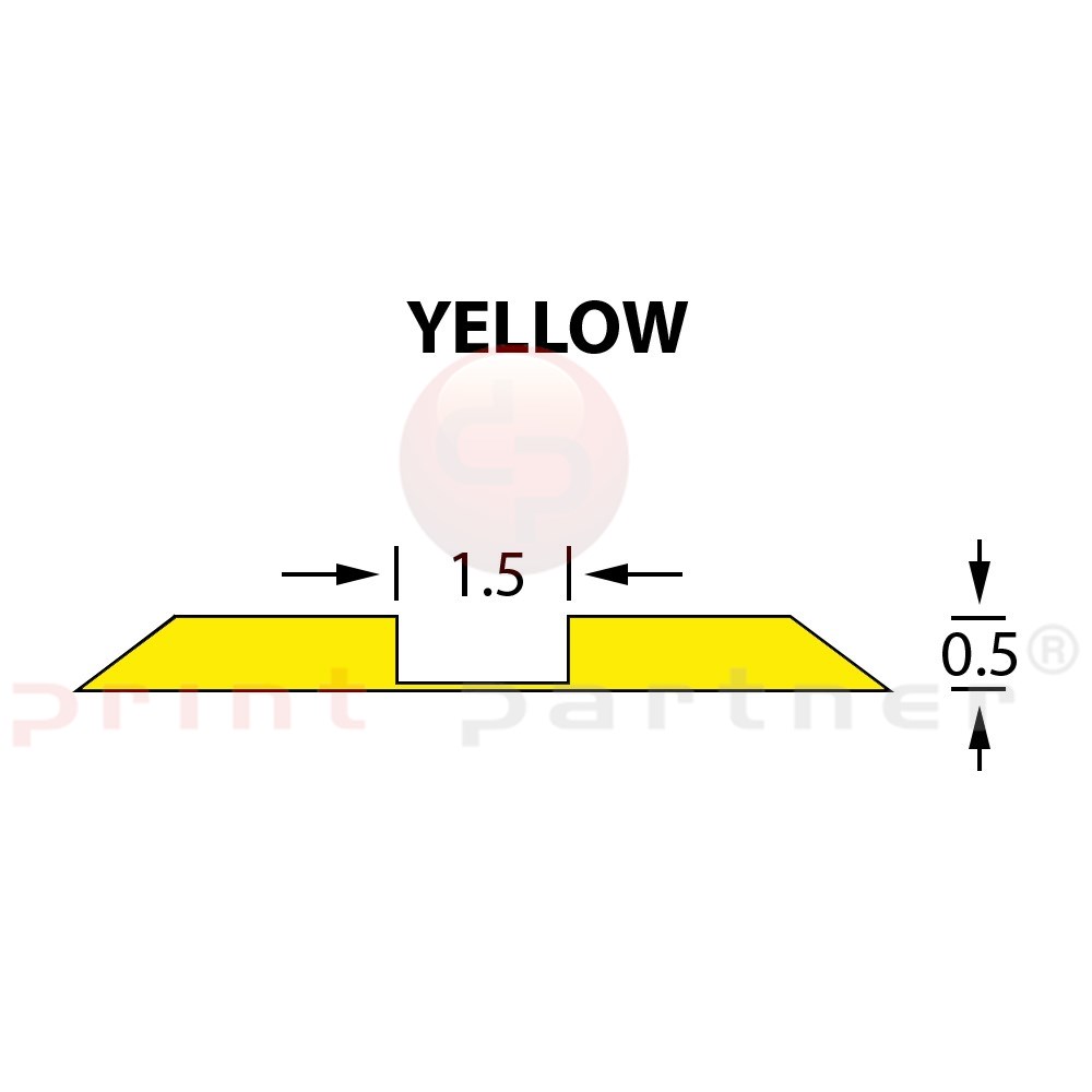Kanalik standardowy Ultracrease Linear Crease 1,5x0,50mm YELLOW -25m