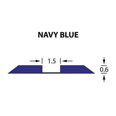 Kanalik standardowy Ultracrease Linear Crease 1,5x0,60mm NAVY BLUE -25m