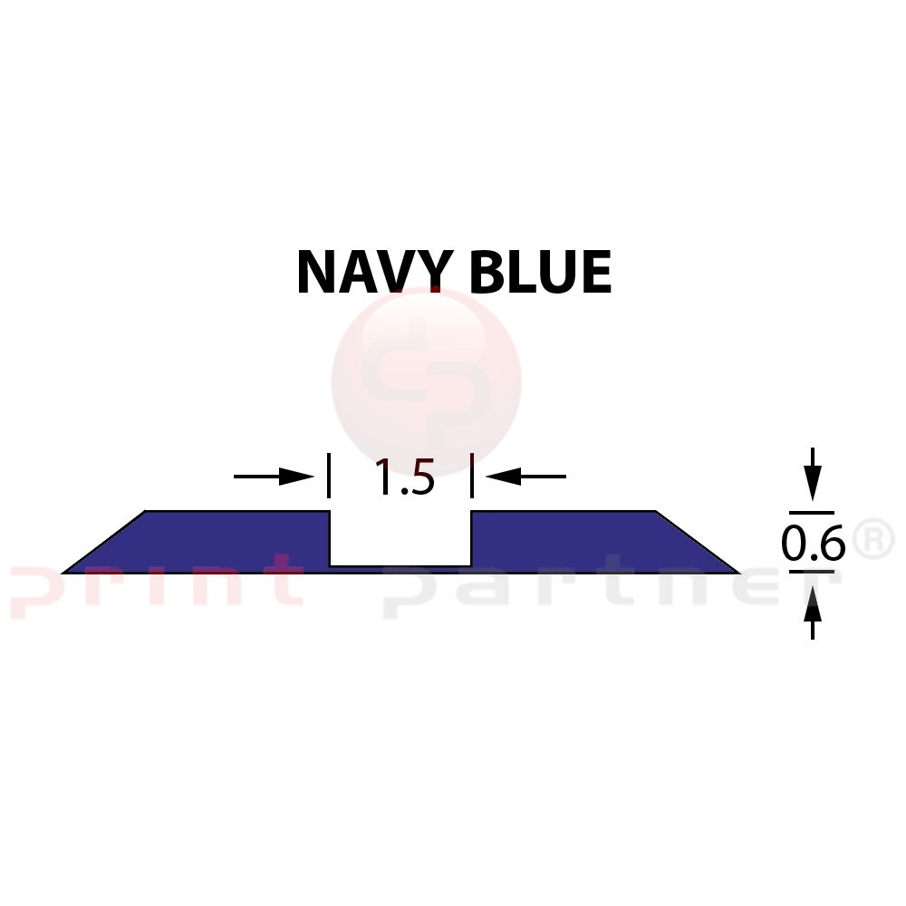 Kanalik standardowy Ultracrease Linear Crease 1,5x0,60mm NAVY BLUE -25m