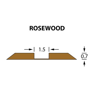Стандартный биговальный канал Ultracrease Linear Crease 1,5x0,70мм ROSEWOOD -25м