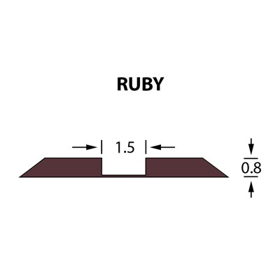 Стандартный биговальный канал Ultracrease Linear Crease 1,5x0,80мм RUBY -25м
