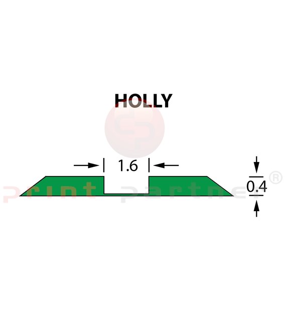 Rillzurichtung Ultracrease Linear Crease 1,6x0,40mm HOLLY -25m