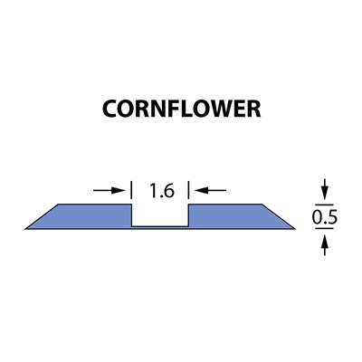 Kanalik standardowy Ultracrease Linear Crease 1,6x0,50mm CORNFLOWER -25m