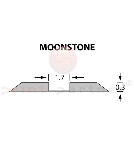 Стандартный биговальный канал Ultracrease Linear Crease 1,7x0,30мм MOONSTONE -25м