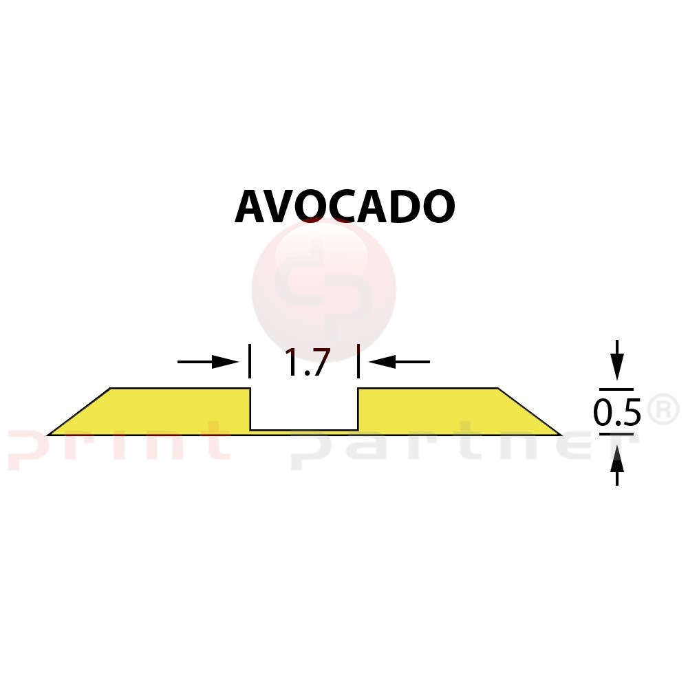 Rillzurichtung Ultracrease Linear Crease 1,7x0,50mm AVOCADO -25m