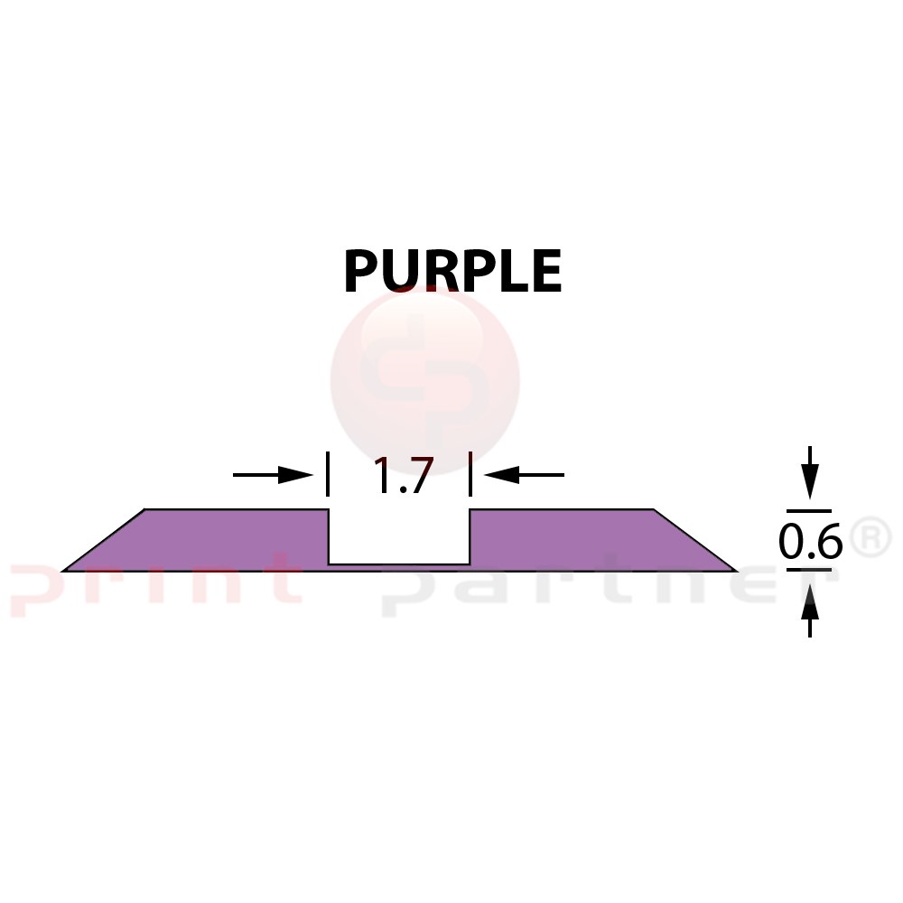Rillzurichtung Ultracrease Linear Crease 1,7x0,60mm PURPLE -25m