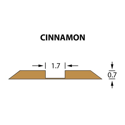 Стандартный биговальный канал Ultracrease Linear Crease 1,7x0,70мм CINNAMON -25м