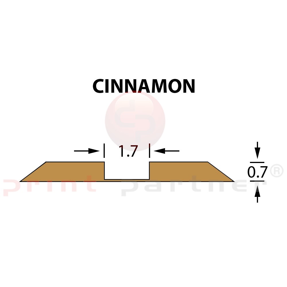 Kanalik standardowy Ultracrease Linear Crease 1,7x0,70mm CINNAMON -25m