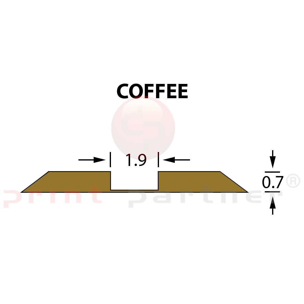 Kanalik standardowy Ultracrease Linear Crease 1,9x0,70mm COFFEE -25m