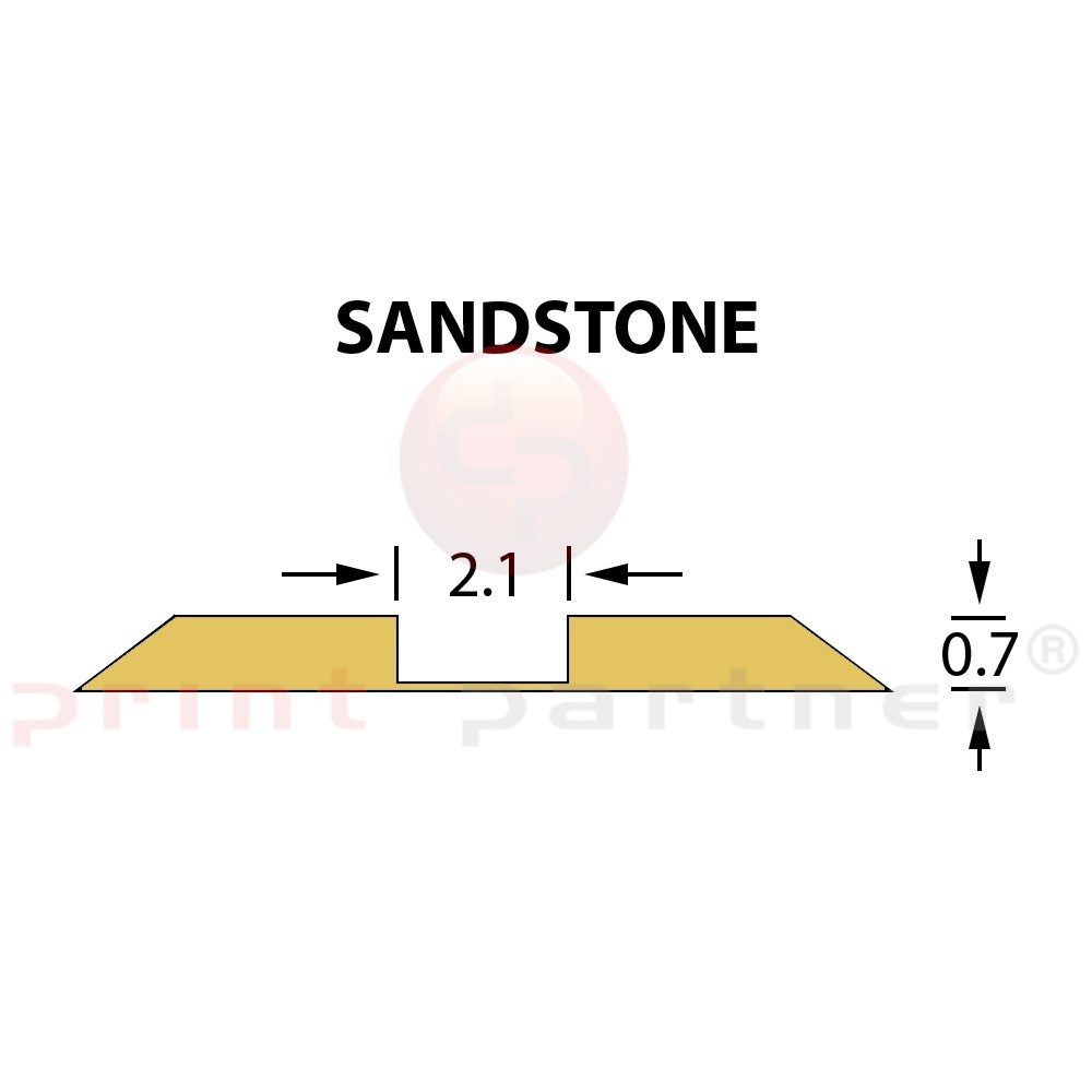 Rillzurichtung Ultracrease Linear Crease 2,1x0,70mm SANDSTONE -25m