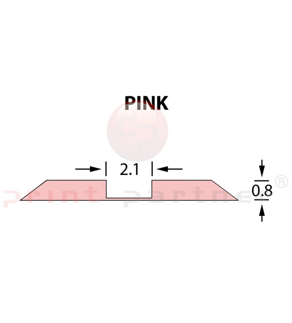 Ultracrease Linear Crease Matrix 2,1x0,80mm PINK -25m