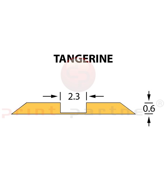Kanalik standardowy Ultracrease Linear Crease 2,3x0,60mm TANGERINE -25m