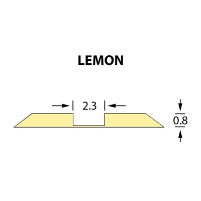 Rillzurichtung Ultracrease Linear Crease 2,3x0,80mm LEMON -25m
