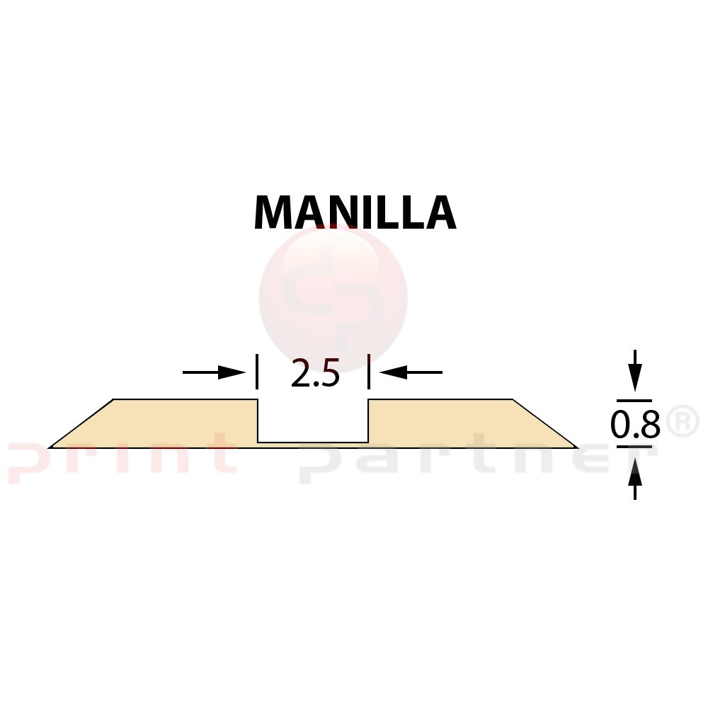Ultracrease Linear Crease Matrix 2,5x0,80mm MANILLA -25m