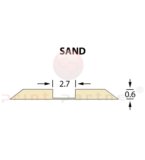 Ultracrease Linear Crease Matrix 2,7x0,60mm SAND -25m