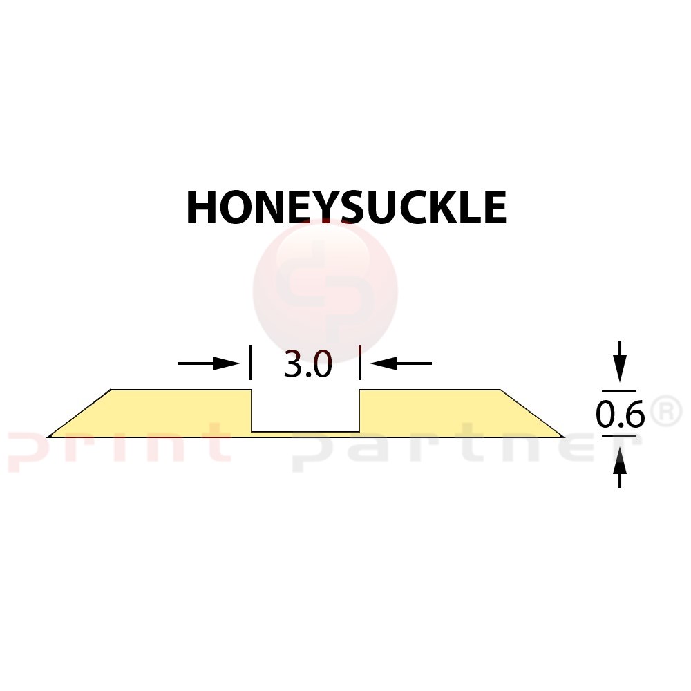 Стандартный биговальный канал Ultracrease Linear Crease 3,0x0,60мм HONEYSUCKLE -25м