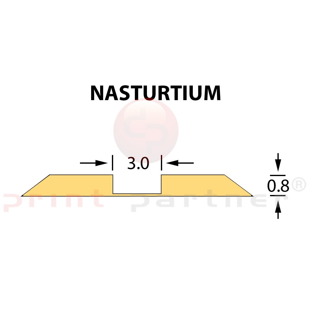 Rillzurichtung Ultracrease Linear Crease 3,0x0,80mm NASTURTIUM -25m
