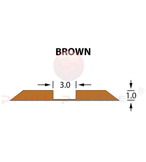 Ultracrease Linear Crease Matrix 3,0x1,00mm BROWN -25m