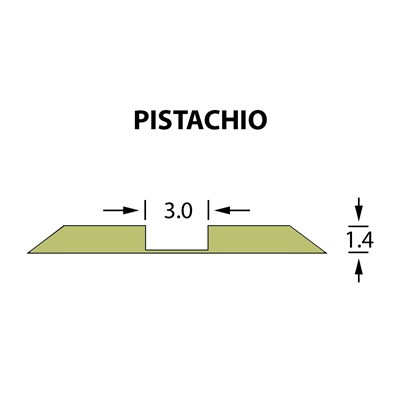 Стандартный биговальный канал Ultracrease Linear Crease 3,0x1,40мм PISTACHIO -25м