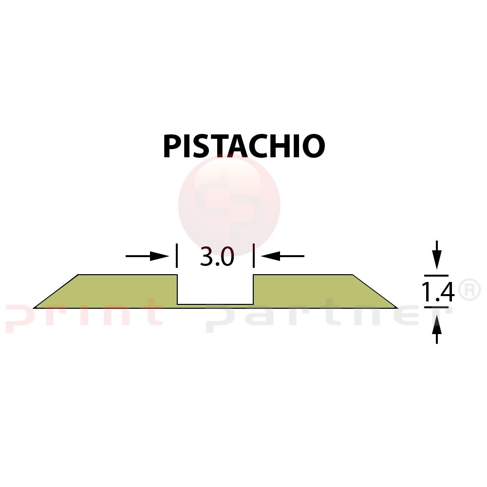 Kanalik standardowy Ultracrease Linear Crease 3,0x1,40mm PISTACHIO -25m