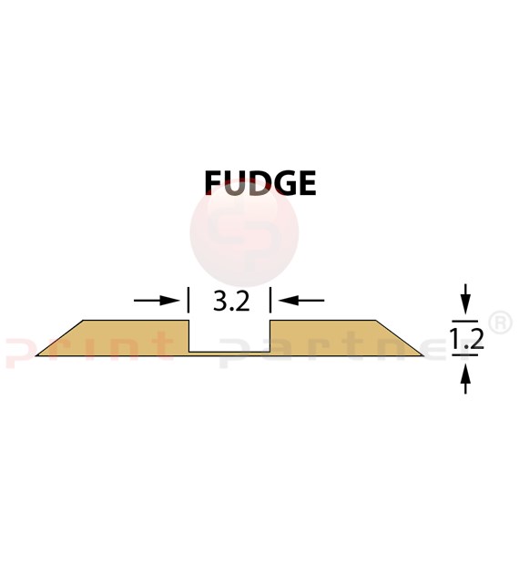 Kanalik standardowy Ultracrease Linear Crease 3,2x1,20mm FUDGE -14,7m
