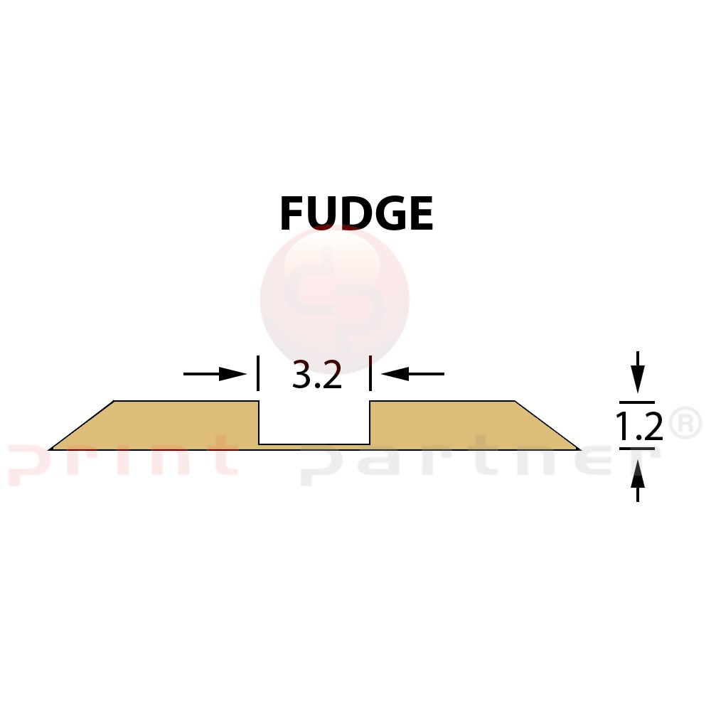 Стандартный биговальный канал Ultracrease Linear Crease 3,2x1,20мм FUDGE -14,7м