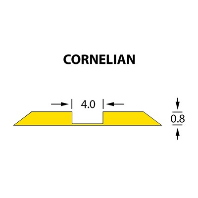 Ultracrease Linear Crease Matrix 4,0x0,80mm CORNELIAN -14,7m